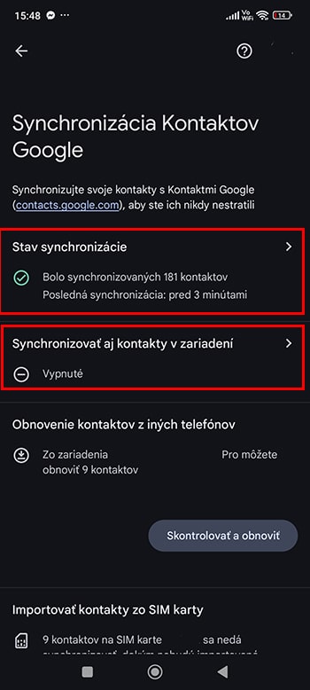 Ako si synchronizovať kontakty s účtom Google