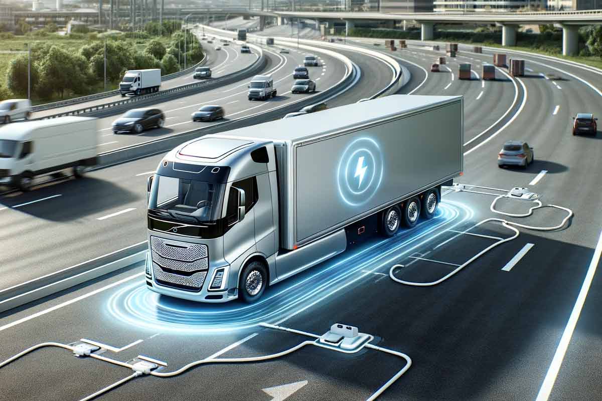 Vedci pripravujú úsek diaľnice, ktorý nabije ťažké elektrické kamióny počas jazdy