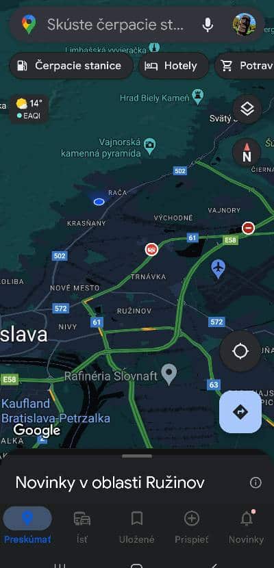 Google Mapy prekliknutie vrstvy na dopravu navod_3