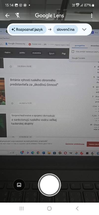 Google prekladac cez kameru smartfonu