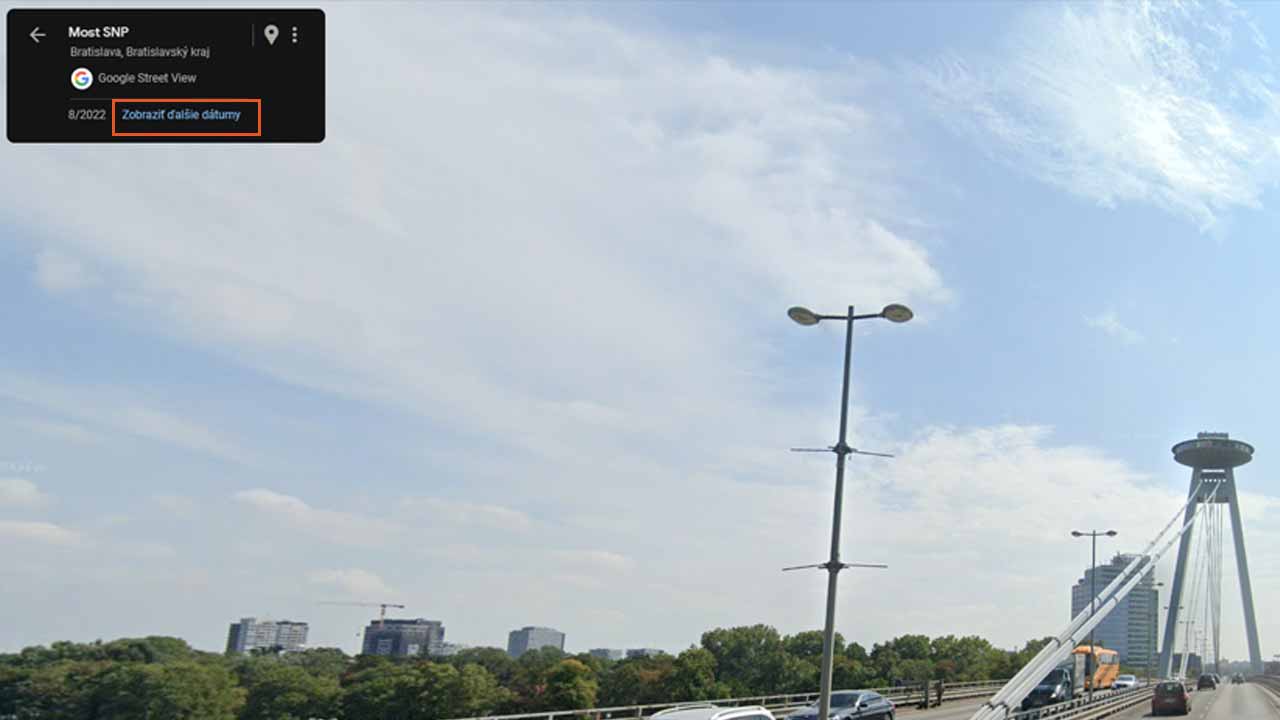 Google mapy ponúkajú stroj času 