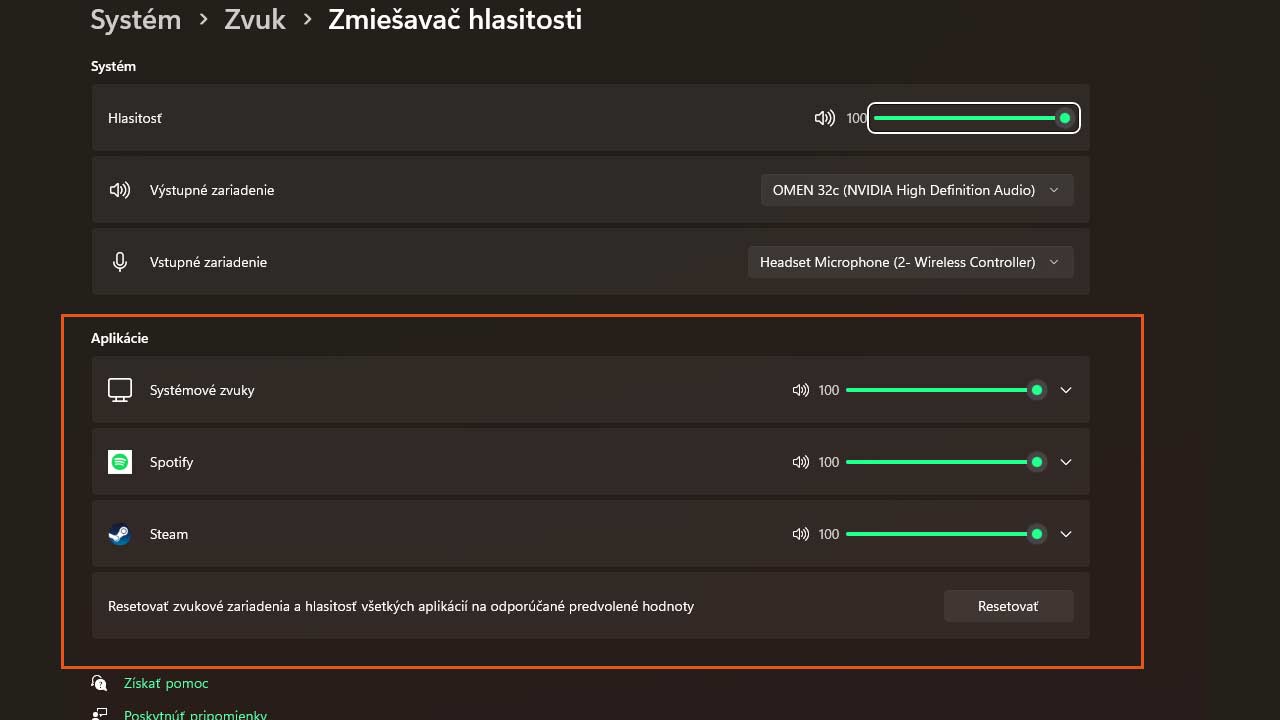 Ako nastaviť hlasitosť individuálnych aplikácií