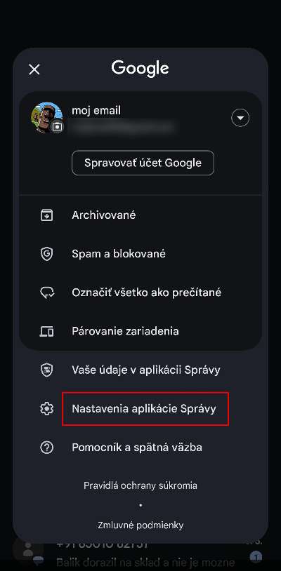 Ako blokovat podvodne SMS spravy_navod_1