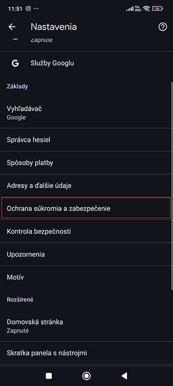 Ako si vymazať uložené dáta v Chrome