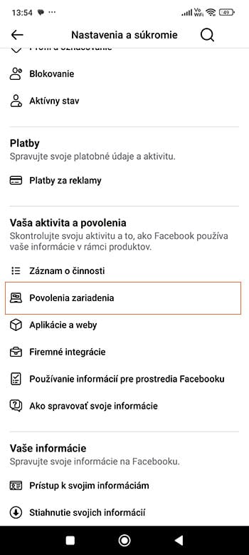 Aké povolenia Facebook potrebuje? 
