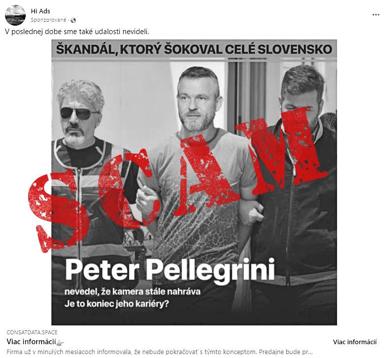 Scam peter pelegrini