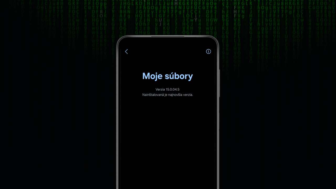 Skryte menu Samsung Spravca suborov