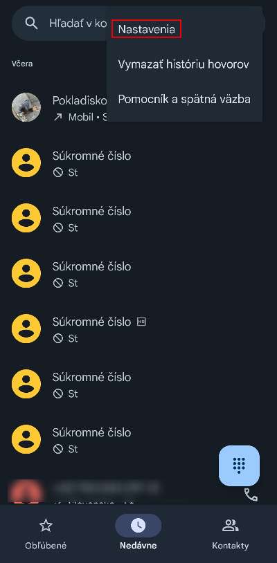 ako blokovat spamove hovory_google telefon_navod_1