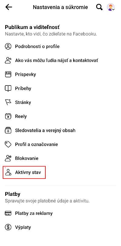 ako vypnut online stav na Facebooku navod_2