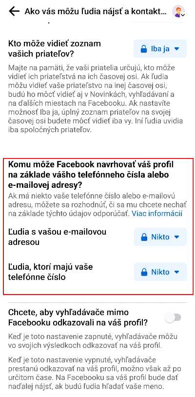 ako zamedzit ludom aby sa im zobrazoval vas profil na zaklade mobilneho cisla_4