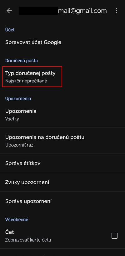 najskor neprecitane spravy gmail_1