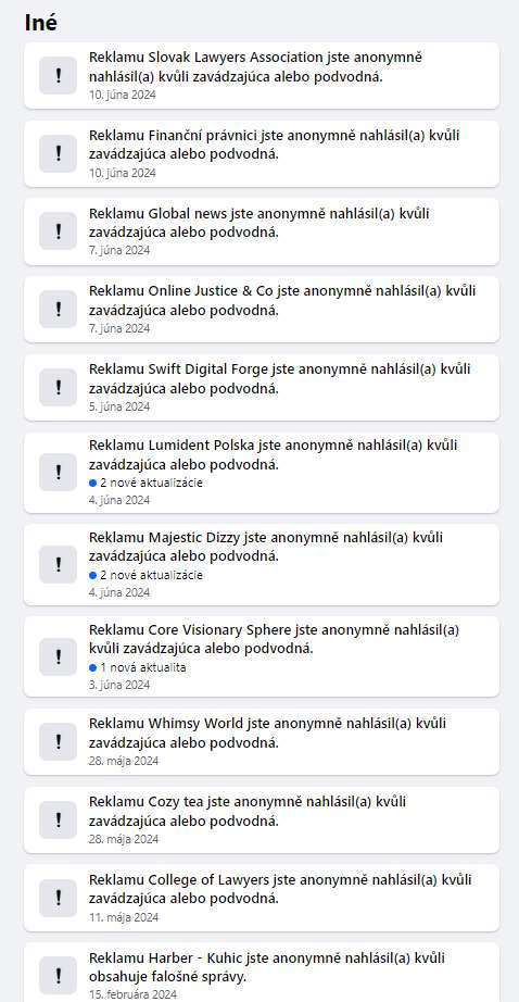 podvodne reklame sme nahlasili facebooku