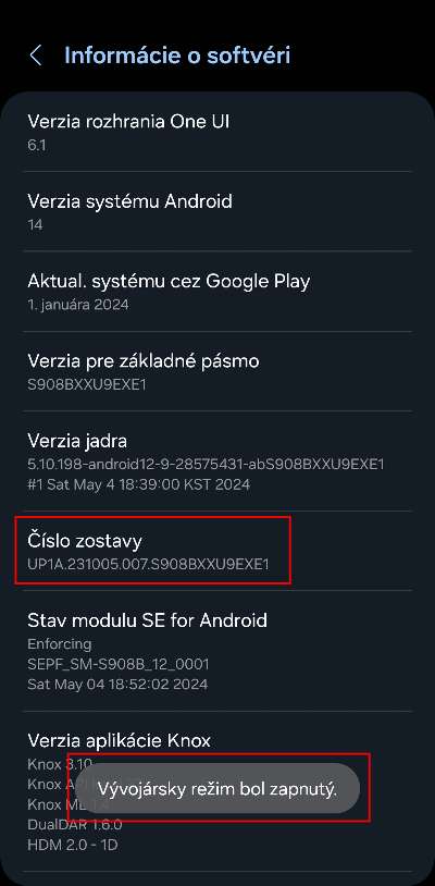 rezim vyvojara ako aktivovat Android_1