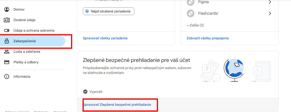 sekcia zabezpečenie