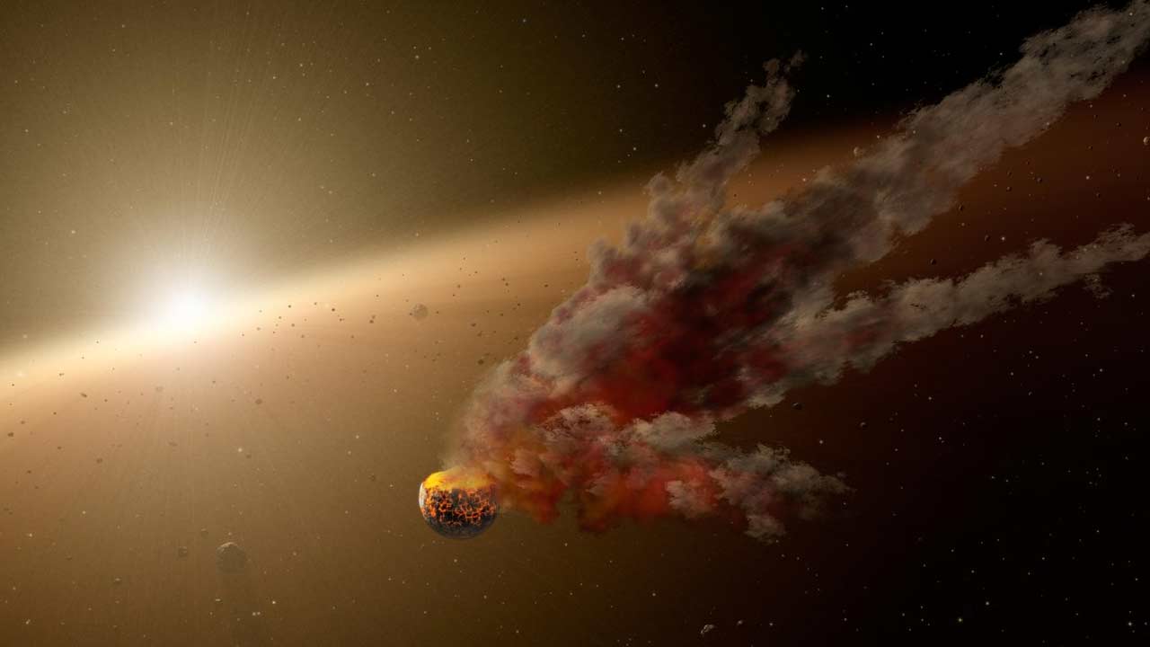 Vedci pozorovali masívnu kolíziu asteroidov v susednej sústave