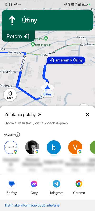 Google Mapy zdielanie priebehu trasy_2