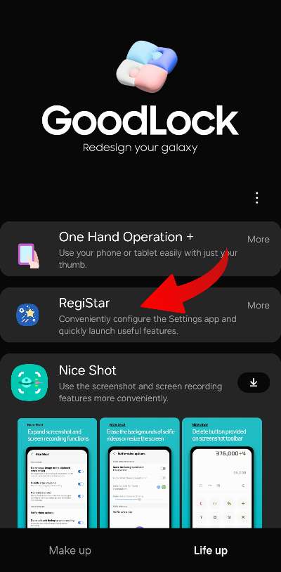 Samsung Registar ako aktivovat gesto poklepania po chrbte samsung_2