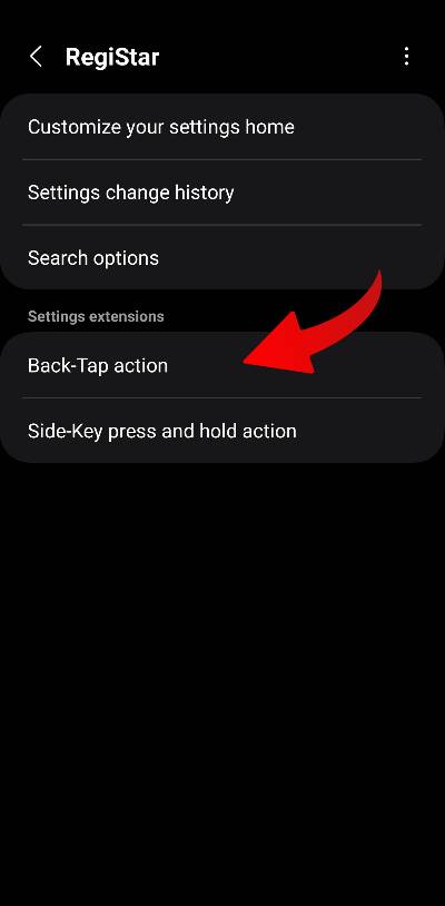 Samsung Registar ako aktivovat gesto poklepania po chrbte samsung_3