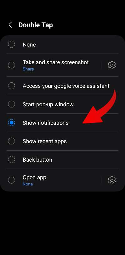 Samsung Registar ako aktivovat gesto poklepania po chrbte samsung_5