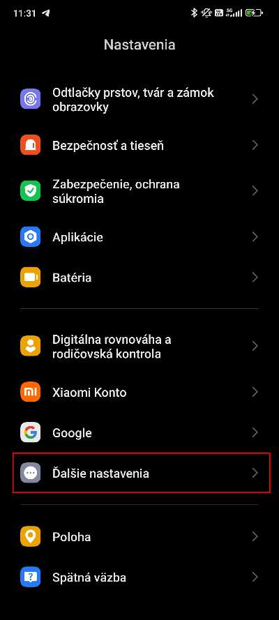 Xiaomi vyvojarske nastavenia skryte menu_1