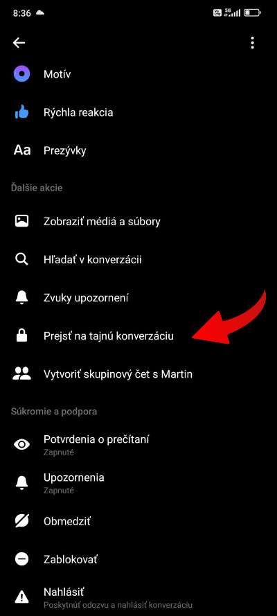 ako aktivovat rezim miznucich sprav messenger_2