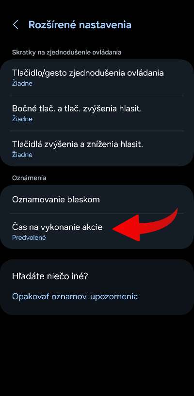 ako nastavit blesk aby blikal pri upozorneniach navod_7