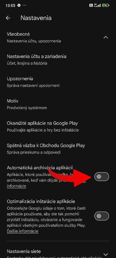 ako zapnut archiv aplikacii android_3
