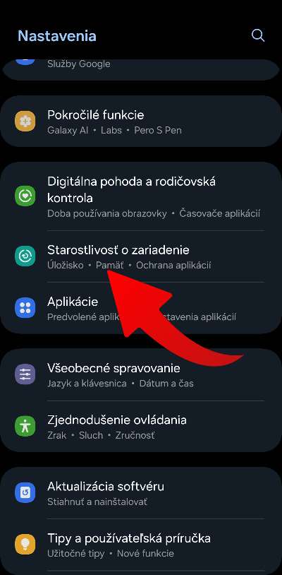 automaticka optimalizacia Samsung smartfon navod ako zapnut_1