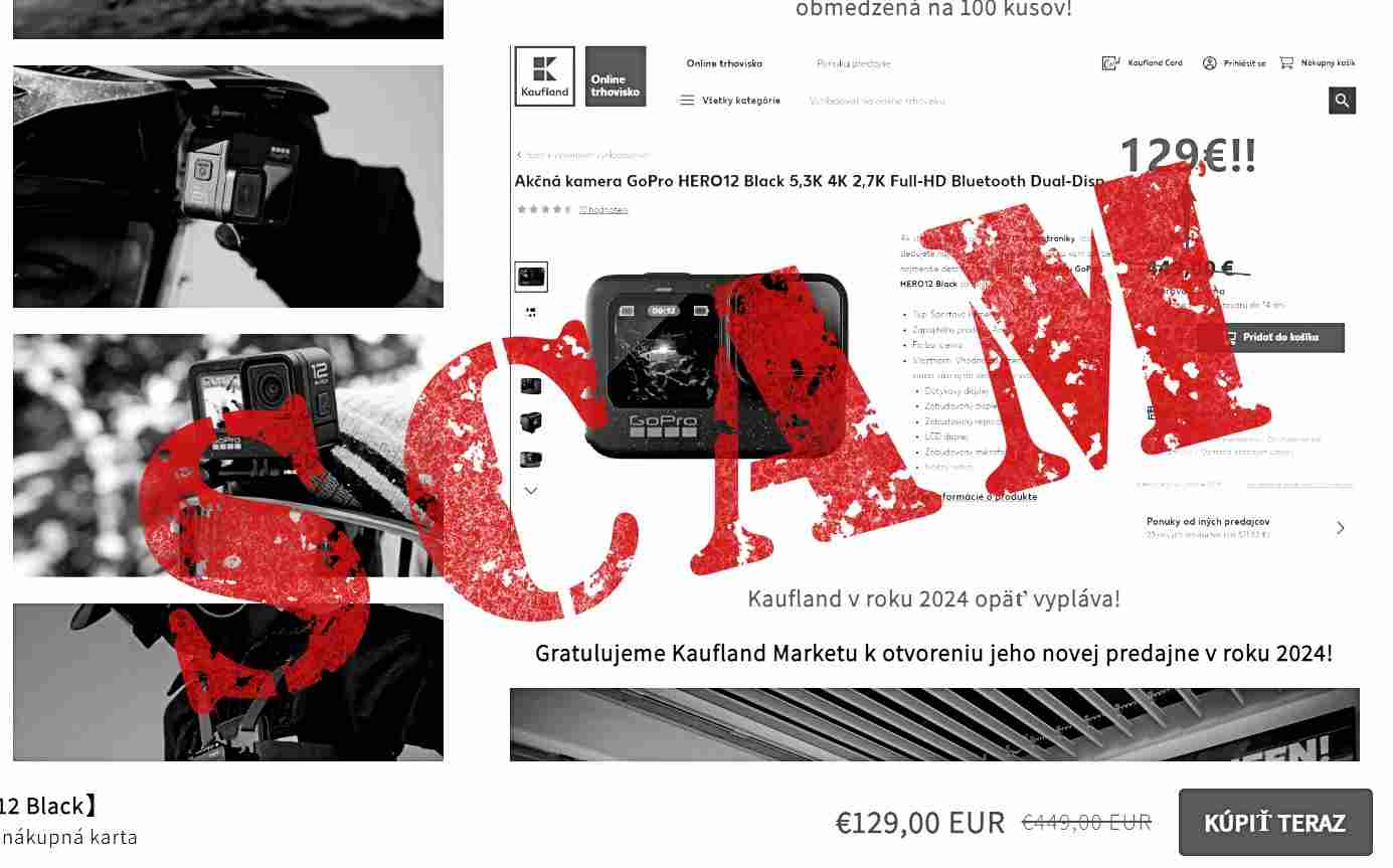 falosna reklama kaufland otvorenie predajne podvodna stranka