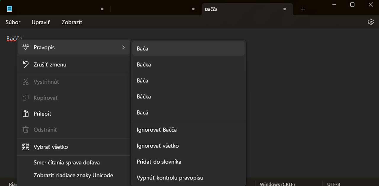Kontrola pravopisu v Poznámkovom bloku prichádza na všetky zariadenia.