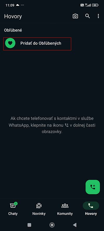 Vo WhatsAppe si už môžeš pridať kontakty do obľúbených