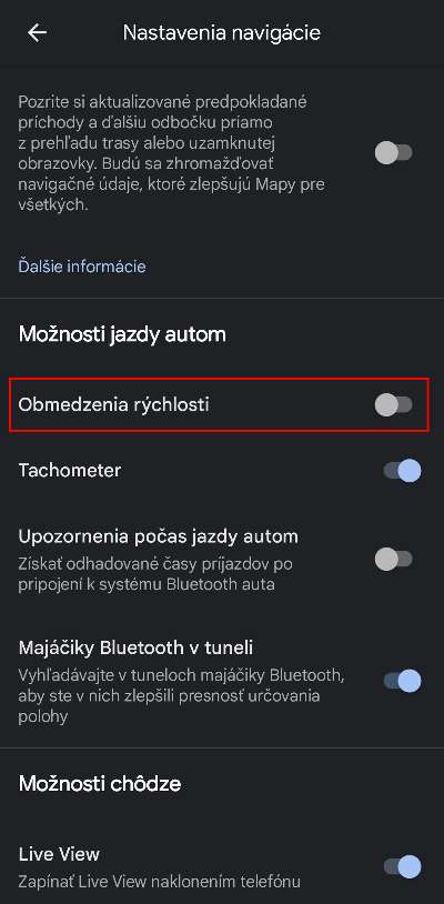 Google Mapy ako zapnut upozornenia na radary_4