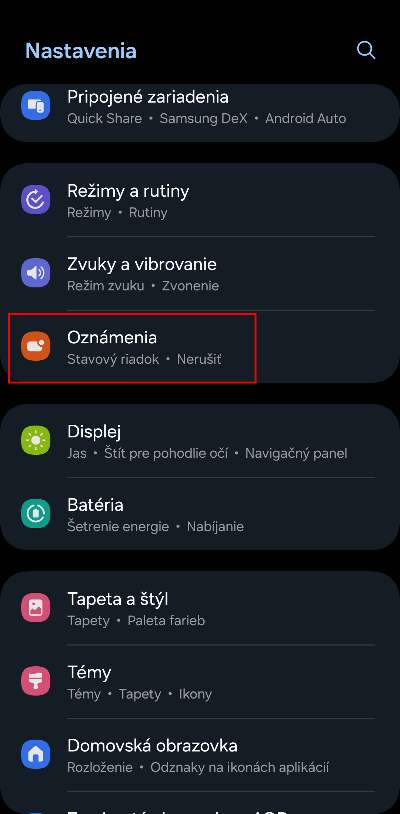 Historia oznameni Android_ako aktivovat_1