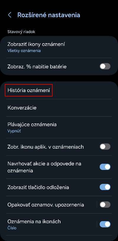 Historia oznameni Android_ako aktivovat_3