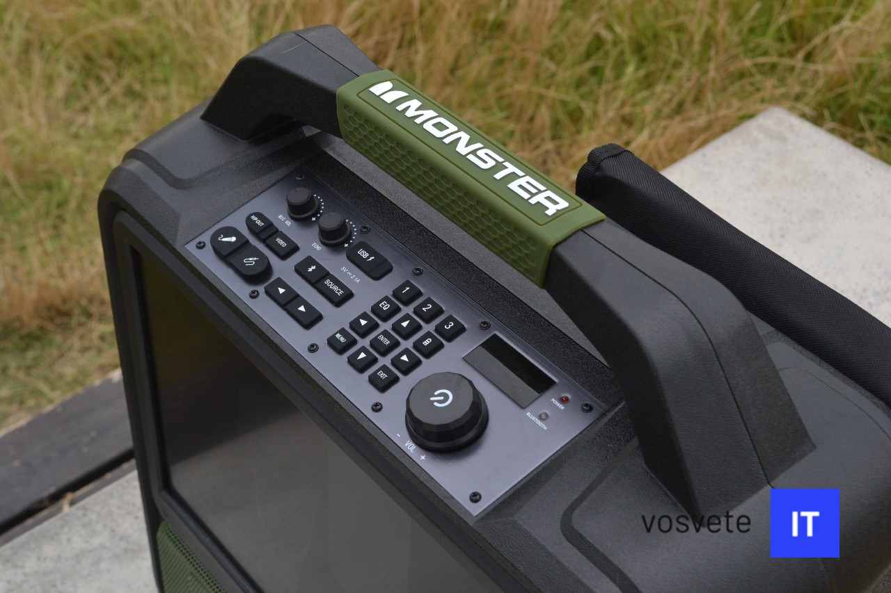 Monster Vmay TV Speaker_recenzia_1 pogumovany drziak