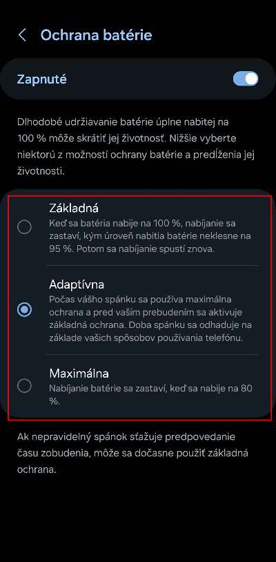 Ochrana baterie Samsung_3