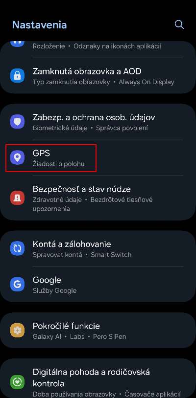 Vypnutie sledovania polohy na urovni systemu android_1
