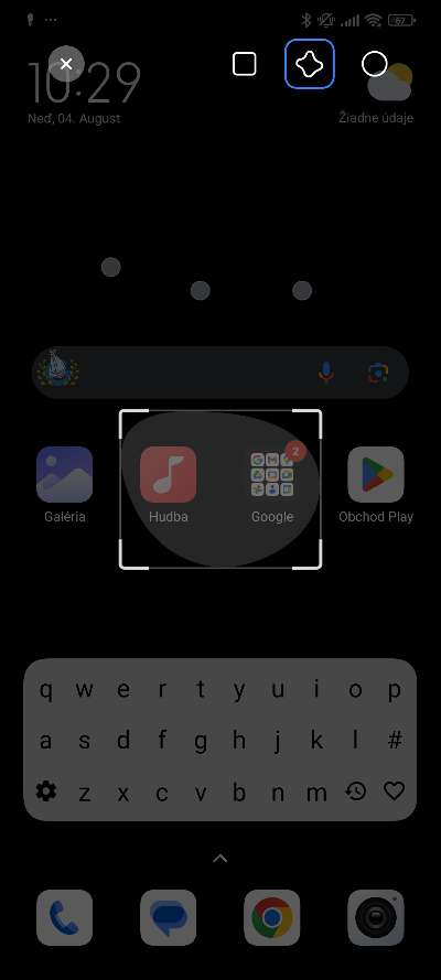 Xiaomi zachytenie casti obrazovky na screenshot_1