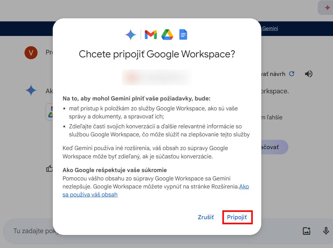 ako vytvorit prepojenie medzi Gmailom a Gemini navod_4