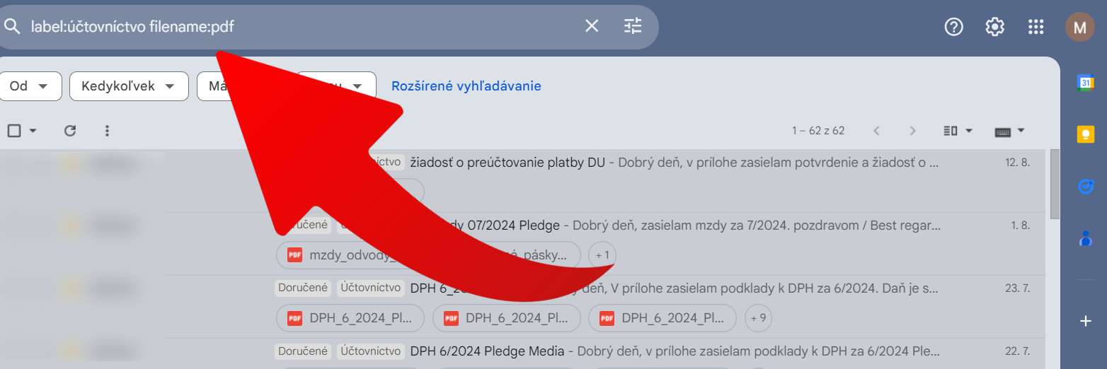 gmail operatry pokrocily filter operatory