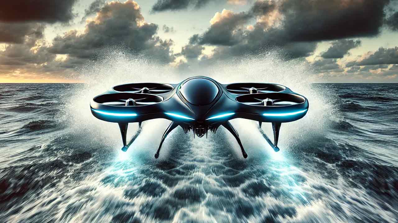 Čína predstavila nový obojživelný dron, ktorý sa pohybuje ako UFO