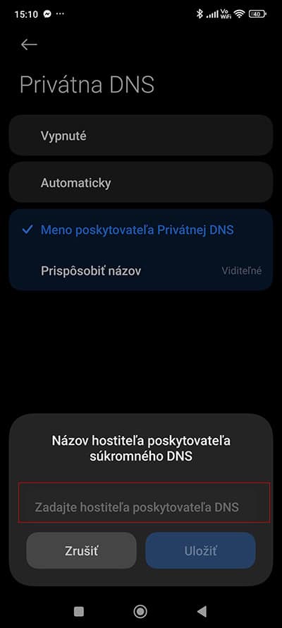 Ako nastaviť v smartfóne privátnu DNS?