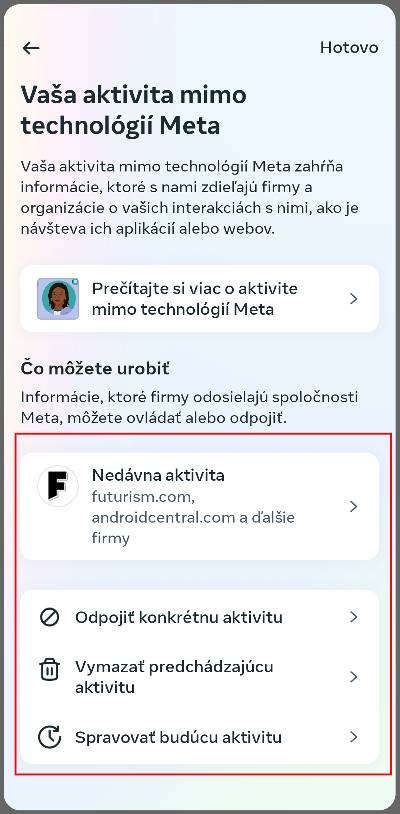 Facebook zbieranie aktivity na cudzich strankach_3