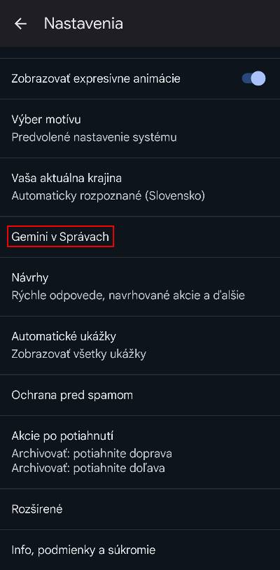 Google Gemini Slovensko v aplikacii spravy_4