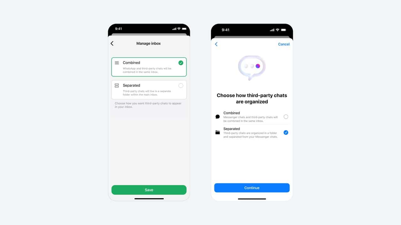 WhatsApp Messenger interoperabilita