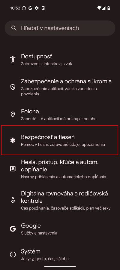 kontrola sledovacov v okoli Android_navod_1