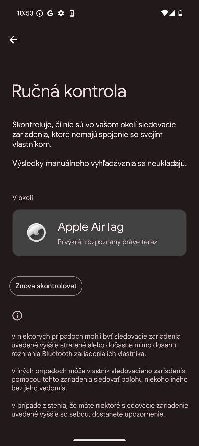 kontrola sledovacov v okoli Android_navod_4