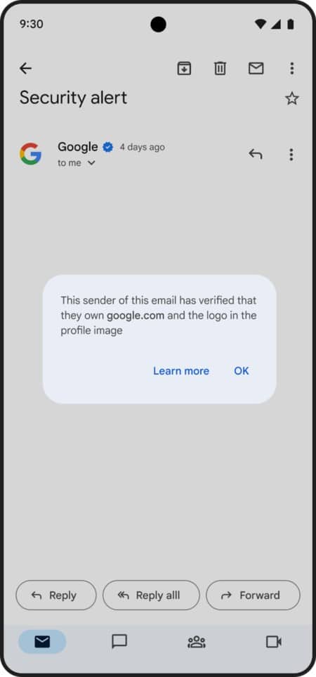 modra fajka vedla odosielatela spravy gmail