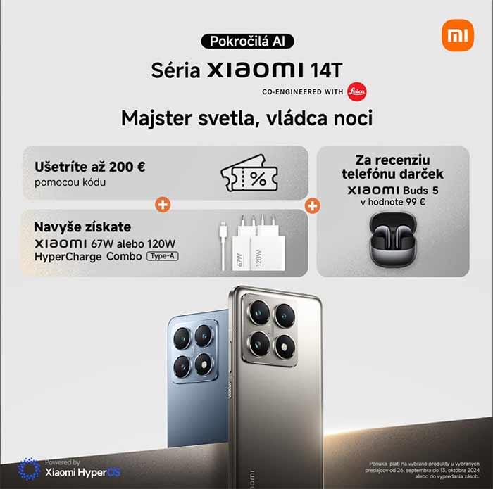 Xiaomi predstavuje novú sériu Xiaomi 14T