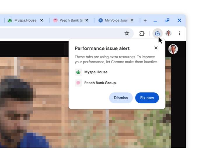 Chrome ikona zrychlenia prehliadaca